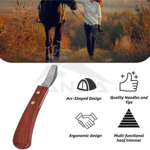 Couteau à sabot de qualité supérieure en laiton Topper droitier japonais en acier inoxydable maréchal-ferrant force de coupe durabilité résistance à la Corrosion - Product Image 2