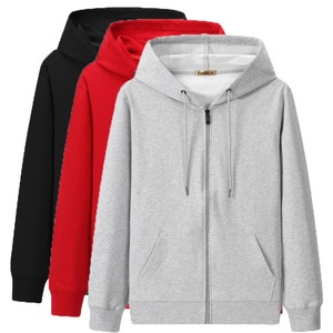 Sweat-shirts à capuche en coton épais pour hommes, fermeture éclair, écologiques, de haute qualité, vente en gros 2025, logo personnalisé, hiver, décontracté, polaire, strass - Product Image 1