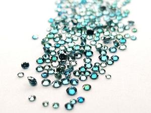 เพชรขนาด1.05Ct เพชรสีฟ้าธรรมชาติสุกใสขนาด1.5-2มม. สีแฟนซีสีฟ้าใสเพชรหลวมอินเดียสำหรับทำเครื่องประดับ - Product Image 3