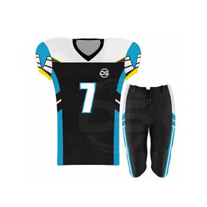 Uniforme de football avec drapeau grande taille le plus populaire pour adultes tenue d'équipe respirante avec étiquette de prix costume de football américain - Product Image 1
