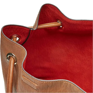 Sac fourre-tout classique pour femme en cuir véritable texture Saffiano, deux poignées, décoration à pompon, ouverture supérieure, sac à main décontracté pour usage quotidien - Product Image 5