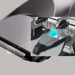 Tondeuse à barbe sans fil/avec fil pour homme, 2 embouts de peignes, 39 réglages de coupe ajustables, lame en acier inoxydable, IPX7, batterie lavable - Product Image 4