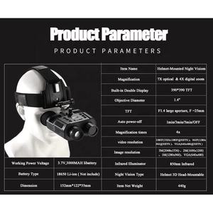 Jumelles de vision nocturne numériques NV 800 pour la chasse, lunette infrarouge pour visionnement sur casque, monoculaires de vision nocturne infrarouge numériques - Product Image 4