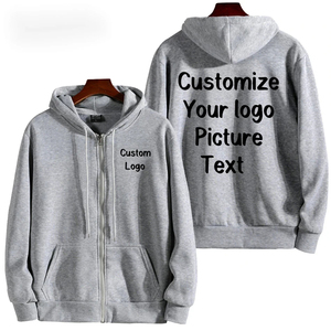 Personalizado impreso hombres mujeres largo Sve con capucha Plover suelta Casual moda sudaderas con serigrafía estilo de calle - Product Image 3