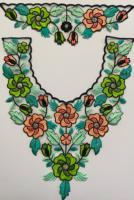 Patchs de col ronds brodés sur mesure de haute qualité à coudre, appliques décoratives pour vêtements, dentelle de tissu miel pour robes, chemisiers et vêtements