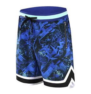 Short surdimensionné de basket-ball de sport pour hommes avec logo personnalisé Short de gym décontracté respirant pour la peau à séchage rapide - Product Image 1