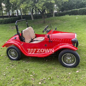 Obral mobil klasik elektrik merah Retro Mini mobil antik Mini mobil klasik transportasi khusus - Product Image 6