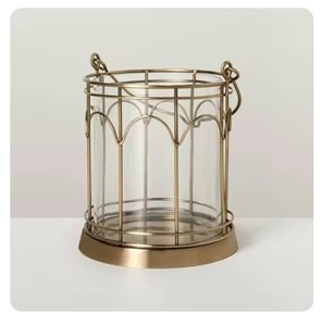Handmade Gold <b>Metal</b> Candle <b>Lanterns</b> for Home Interiors, Wholesale Indoor & Outdoor <b>Metal</b> <b>Lantern</b> for Hotels & Restaurants - Product Image 2