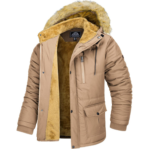 <b>Men's</b> Cotton-padded Hooded <b>Jacket</b> <b>Lightweight</b> Casual Autumn/winter Trendy Youth <b>Jacket</b> <b>Men</b> Zipper Hooded - Product Image 4
