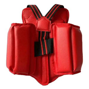 Protection corporelle en cuir et caoutchouc pour entraînement de MMA, Muay Thai, Kickboxing et arts martiaux, avec protection de poitrine et de ventre - Product Image 5