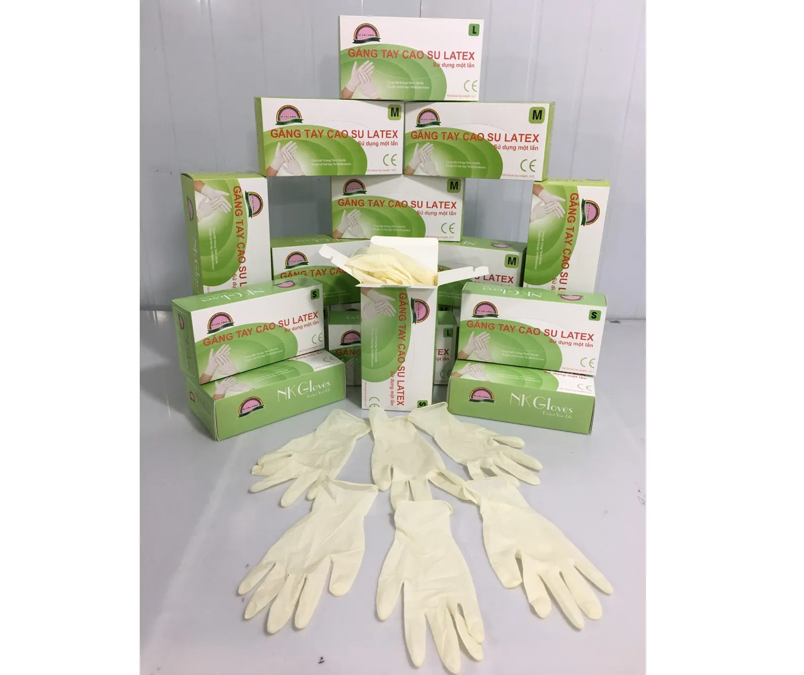 Latex Powder Free Glovees  XL  high quality white Latex Glovees Powder Free Laboratory Disposable examination Glovees