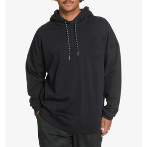 Cotton Oversize <b>Pullover</b> Custom Logo Sweatshirt Puff Printed Hoodies <b>Men</b> Women Casual Wear Hoodies Black Color <b>For</b> Unisex - Product Image 1