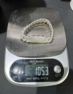 สร้อยข้อมือเงินแท้ 925 ชุบทองคำขาว ประดับเพชรทรงกลมสี G ผลิตในห้องปฏิบัติการ ขนาด 16 มม. ยาว 8 นิ้ว พร้อมใบรับรอง - Product Image 6