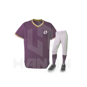 Conjunto de 2 piezas de uniforme de béisbol personalizado de poliéster-Jersey y pantalones de diseño personalizado para equipos o clubes a bajo precio - Product Image 3
