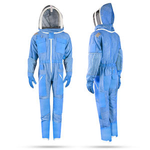 Traje de apicultor ventilado azul profesional de diseño personalizado, cubierta de trabajo profesional de etiqueta privada para apicultura, ropa personalizada - Product Image 6