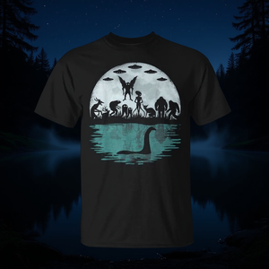 เสื้อยืดโปรโมชั่นบิ๊กฟุต โลชเนส มอนสเตอร์ มอธแมน มนุษย์ต่างดาว คริปติดิด - Product Image 3