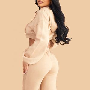 ชุดสเวตเตอร์แบบสวมหัวมีฮู้ดแบบสวมหัวผ้าขนแกะคอตตอน100% ชุดวอร์มซักความยาวผ้าแจ็คการ์ด3D กลับมีฮู้ดสำหรับฤดูหนาว - Product Image 5