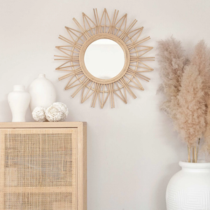 Vietrustic New Arrivals Wall Accessories <b>Bamboo</b> Rattan <b>Mirror</b> For Livingroom Decor - Product Image 2