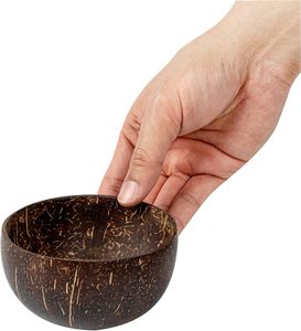 Tazón Reutilizable Hecho a Mano, Pulido con Aceite de Coco, Tazones de Coco Ecológicos, Tazón para Comer Hecho a Mano, Vajilla Sostenible al por Mayor - Product Image 6