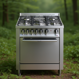 Cocina de gas de 5 quemadores con horno eléctrico MAXIMA M76MF C Inox Clase A (70x60x90,5cm) - Product Image 3