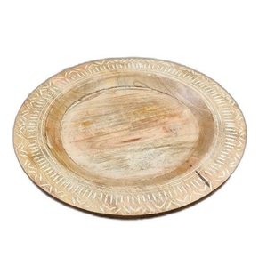 Meilleures assiettes de service en bois de mangue polie, ensembles de vaisselle, assiettes de chargeur, assiettes de service en bois, exportateur - Product Image 1