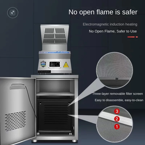 <span class=keywords><strong>Friteuse</strong></span> électrique de bonne qualité 10L + 10L à 2 paniers <span class=keywords><strong>pour</strong></span> restaurant commercial, plaques de cuisson à <span class=keywords><strong>induction</strong></span> avec hotte - Product Image 3