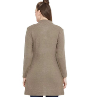 Pull cardigan d'hiver personnalisé pour femmes, taille plus, manches longues, devant ouvert, décontracté, tricoté, confortable