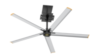 Ventilateur de plafond HVLS de 2.4/3/3 m pour moteur PMSM de circulation d'air commercial adapté aux gymnases de restaurants et aux grands espaces 8/10/12ft