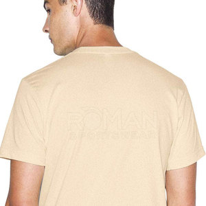 T-shirt uni pour homme, nouveau style 2025, logo personnalisé imprimé, 100% coton, léger, coupe ajustée, tissu doux, fabriqué au Pakistan - Product Image 6