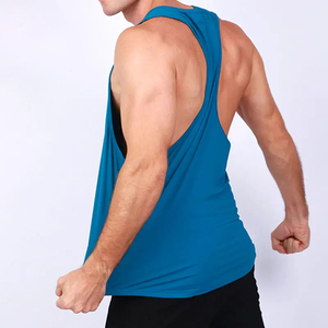 Débardeurs de style urbain 2026, taille américaine, extensibles, pour hommes, avec logo personnalisé, débardeurs de sport côtelés, débardeurs personnalisés pour hommes - Product Image 2