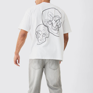 เสื้อยืดผู้ชายพิมพ์ลายแบบกำหนดเอง2024 100% ผ้าฝ้ายเฮฟวี่เวท260กรัมน้ำหนักผ้าคุณภาพสูงพิมพ์ลายสกรีน - Product Image 4