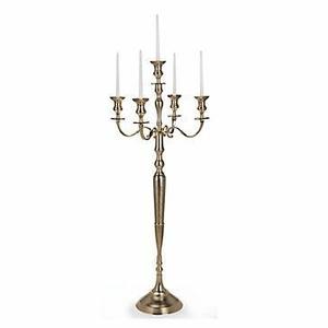 Candelabro luminoso con taza de vidrio, soporte de Pilar decorado para decoración interior - Product Image 6