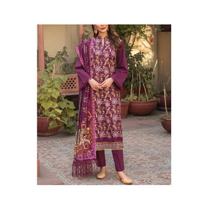 Nouvelle mode de costumes de pelouse pour femmes, robe d'été, vêtements pour femmes, costumes de pelouse pakzans au prix de gros 2023 - Product Image 1