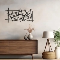 Premium de haute qualité en métal mur Art Sculpture vente chaude moderne abstrait à la main tenture murale pour la décoration intérieure