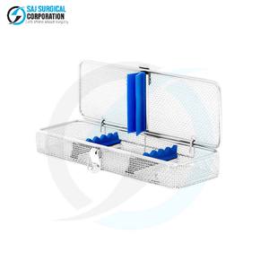 Cesta Oftálmica Micro con Tapa, Insertos y Tiras de Acero Inoxidable para una Limpieza, Almacenamiento y Esterilización Seguros - Product Image 1