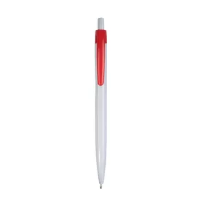 Personalized White <b>Snap</b> Pen with Colored <b>Clip</b> Promotional Customized Gadgets - Product Image 3