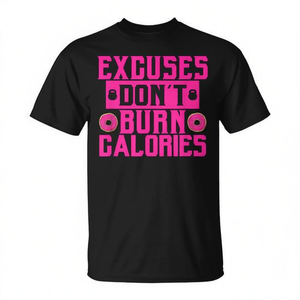 Idée cadeau pour les amateurs de beignets : Excuses pour ne pas brûler les calories - T-shirt promotionnel avec motif graphique - Product Image 2