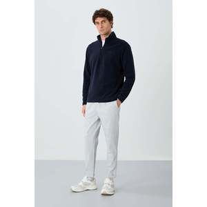 Sudadera de Forro Polar para Hombre, Cuello Alto, Color Azul Marino, 100% Poliéster, Colección River-88310 - Product Image 4