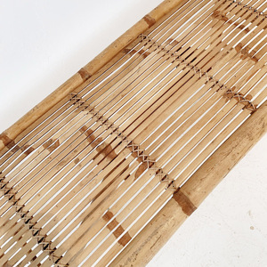 Bancos de patio de bambú natural al por mayor, muebles de jardín de exterior, Banco de doble asiento - Product Image 4