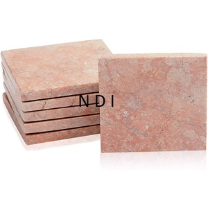 <b>Marble</b> Tea Coaster For Table Top Centerpieces Decoration Top Selling Handmade Design Square Shape Tea Coaster <b>Set</b> Of 4 - Product Image 4