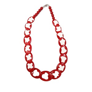 Collier triple en résine personnalisé de meilleure qualité collier triple en résine poli beau collier de perles de résine de mode pour les femmes - Product Image 1