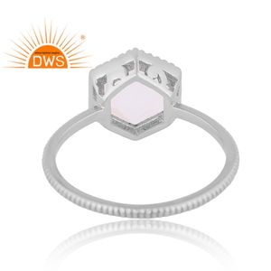 Anillo apilable de piedras preciosas de luna de arcoíris Natural de plata de ley superventas, joyería personalizada para mujer, regalo para ella - Product Image 4