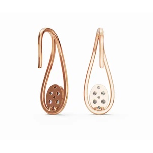 Pendientes de Diamantes de Alta Calidad en Oro de 18 Quilates, Modelo Therese Radiance, Corte Redondo, Joyería Cultivada en Laboratorio, Venta al por Mayor B2B para Exportación - Product Image 3