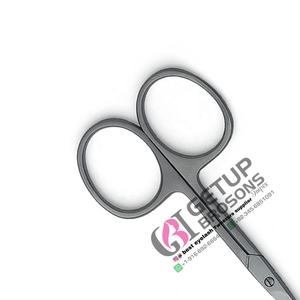 El mejor producto profesional Tijera pequeña de plasma negro para cejas Acero inoxidable con su propio logotipo e instrumento de belleza de color - Product Image 6