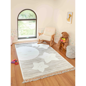 Netline Home KI001 Machine Made Washable Geometric Polyester <b>Rug</b> Multi-<b>Colour</b> - Product Image 2