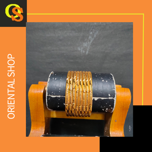 Bracelets en gros avec plaqué or 22CT de forme ronde Bracelets faits à la main conçus à la mode à vendre par les exportateurs - Product Image 4