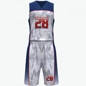 Venta al por mayor de uniformes de baloncesto impresos personalizados para los hombres último diseño reversible ropa de equipo ropa deportiva talla XS - Product Image 1