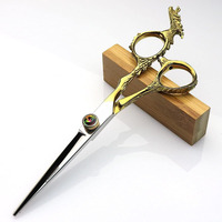 Dernier modèle vente en gros de ciseaux de coiffure professionnels Dragon pour hommes femmes coiffeur Home Salon barbier Kit de coupe de cheveux