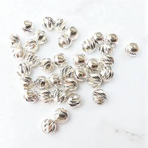Cuentas de corte de diamante de Plata de Ley 925 de moda con tamaño personalizado para venta al por mayor - Product Image 3