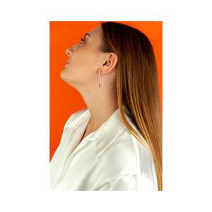 Pendientes de Aro Estilo Ola de Alta Calidad al por Mayor, Chapados en Oro de 18K, Plata de Ley 925, para Mujer, Del Pia Srl - Product Image 2